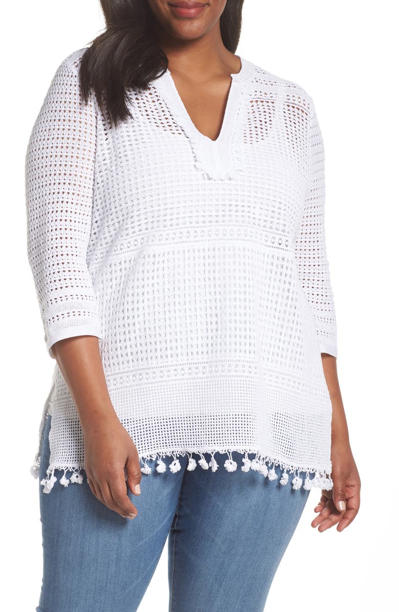 NIC+ZOE Right on Track Tunic Sweater, Main, color, 