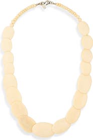 Kenneth Jay Lane Pebble Beaded Necklace