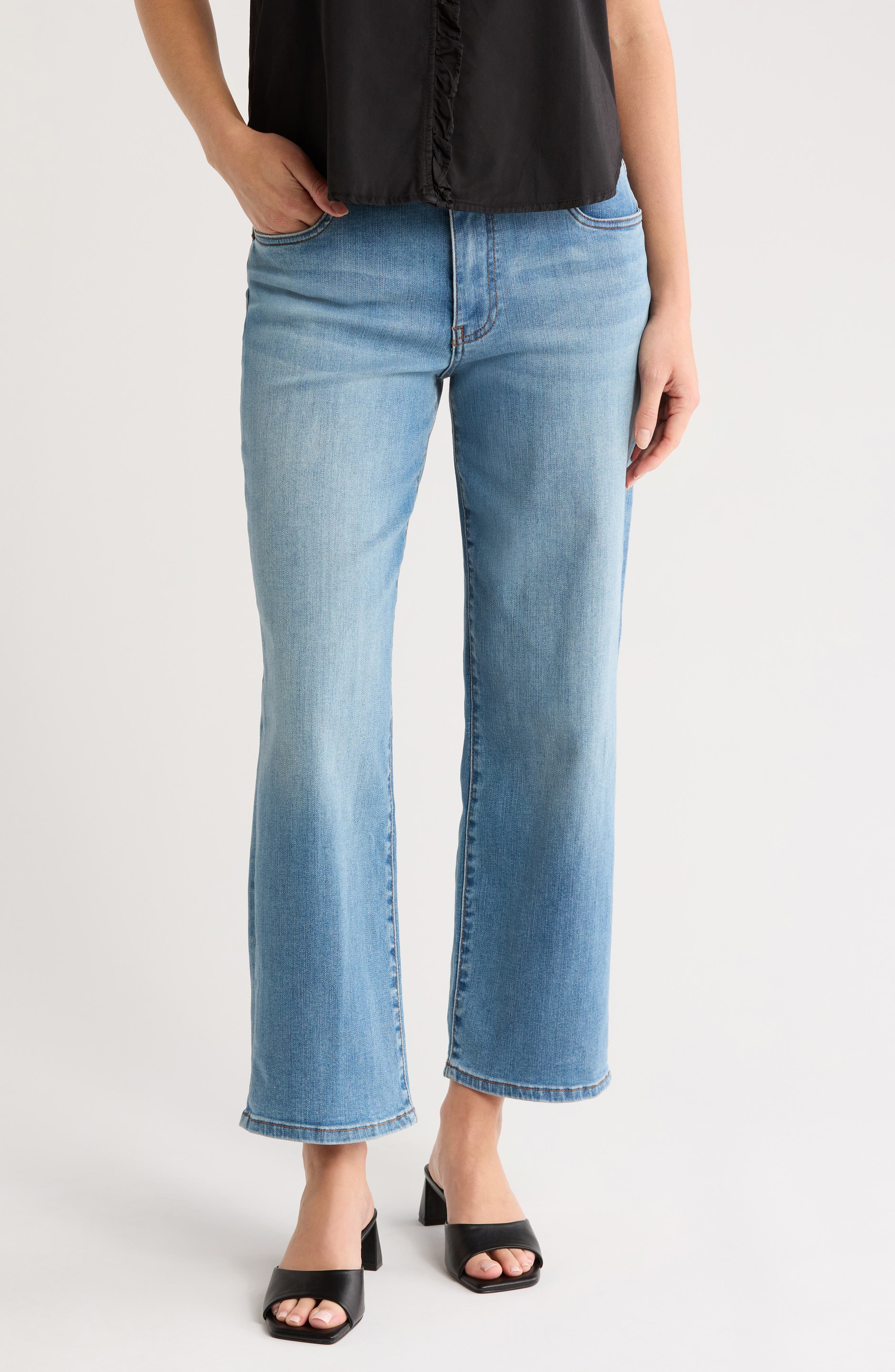 KUT from the Kloth Lucy High Waist Ankle Wide Leg Jeans