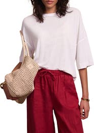 MINT VELVET Linen Blend Boxy T Shirt