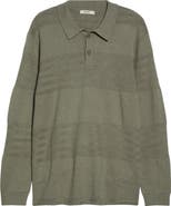 Marine Layer Rugby Cotton Blend Polo Sweater