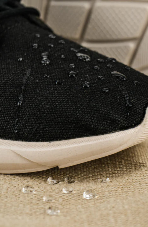 8000kicks Explorer V2 Waterproof Hemp Sneakers In Black And White