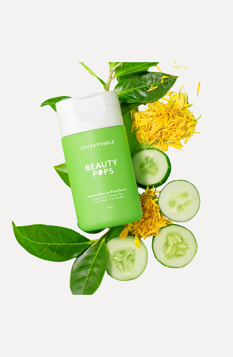 Love and pebble BEAUTY POPS Soothing Barrier Frozen Serum, Alternate, color, Light Green