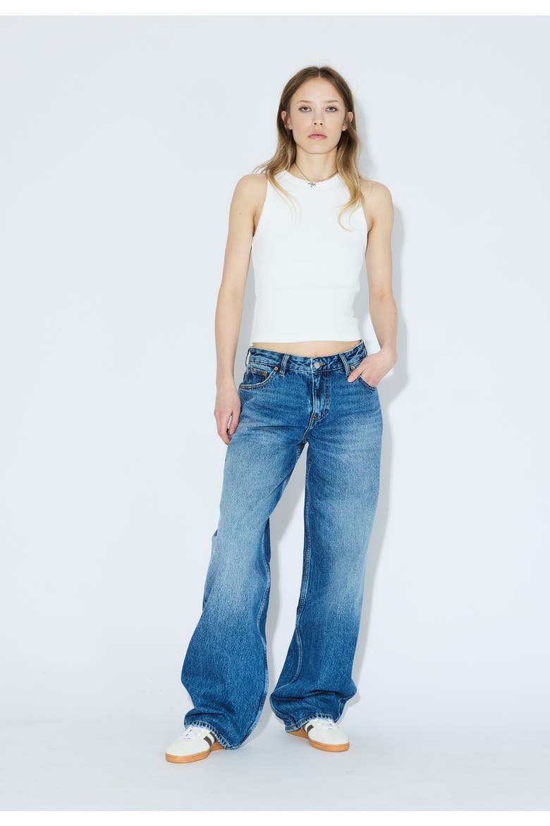 Hill Low Relaxed Jeans, Main, color, Stream Mid Fade