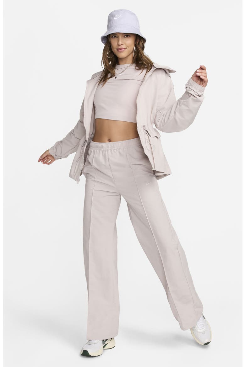 Sportswear Everything Wovens Mid-Rise Open-Hem Pants, Alternate, color, PLATINUM VIOLET/ SAIL