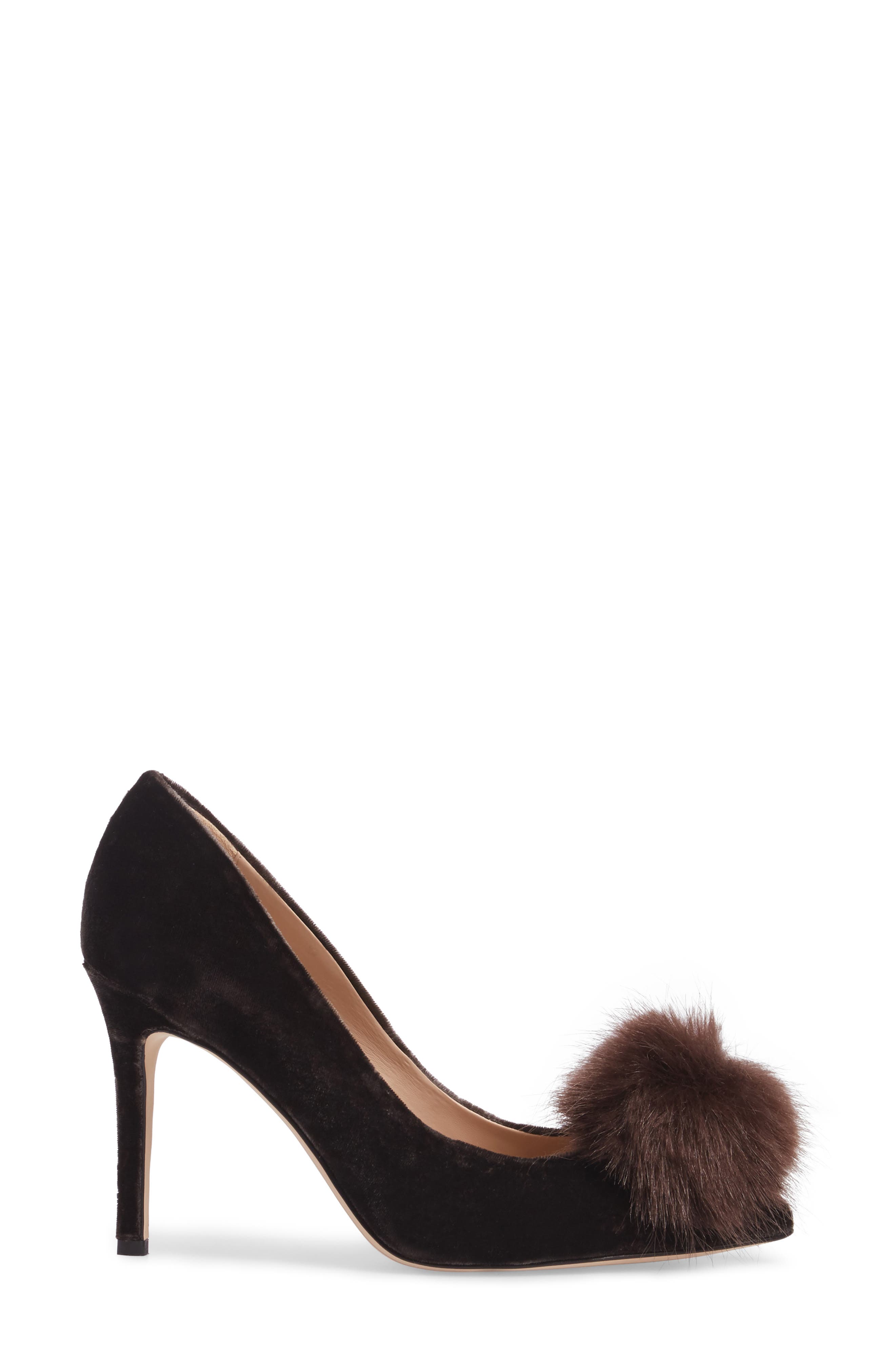 Sam Edelman Haroldson Pump with Faux Fur Pompom, Alternate, color, 