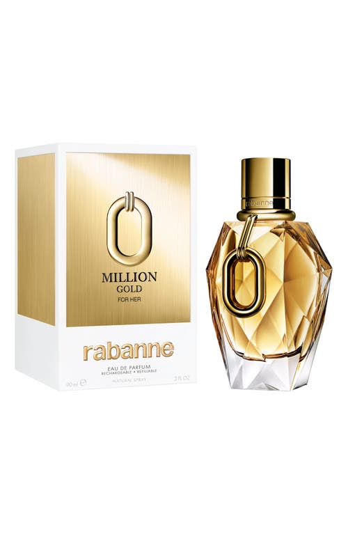 Rabanne Million Gold For Her Eau De Parfum Refill, Size 50ml In Regular