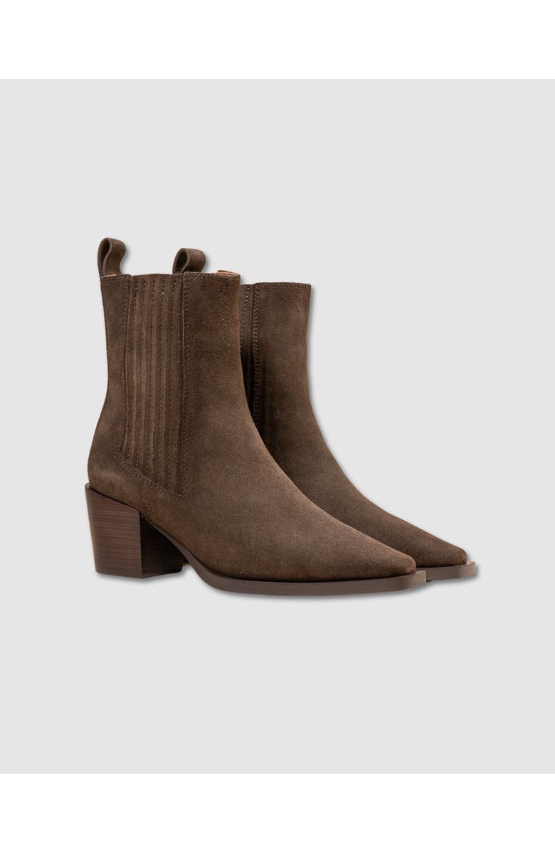 MI/MAI Jane II Suede Ankle Boots, Alternate, color, Khaki