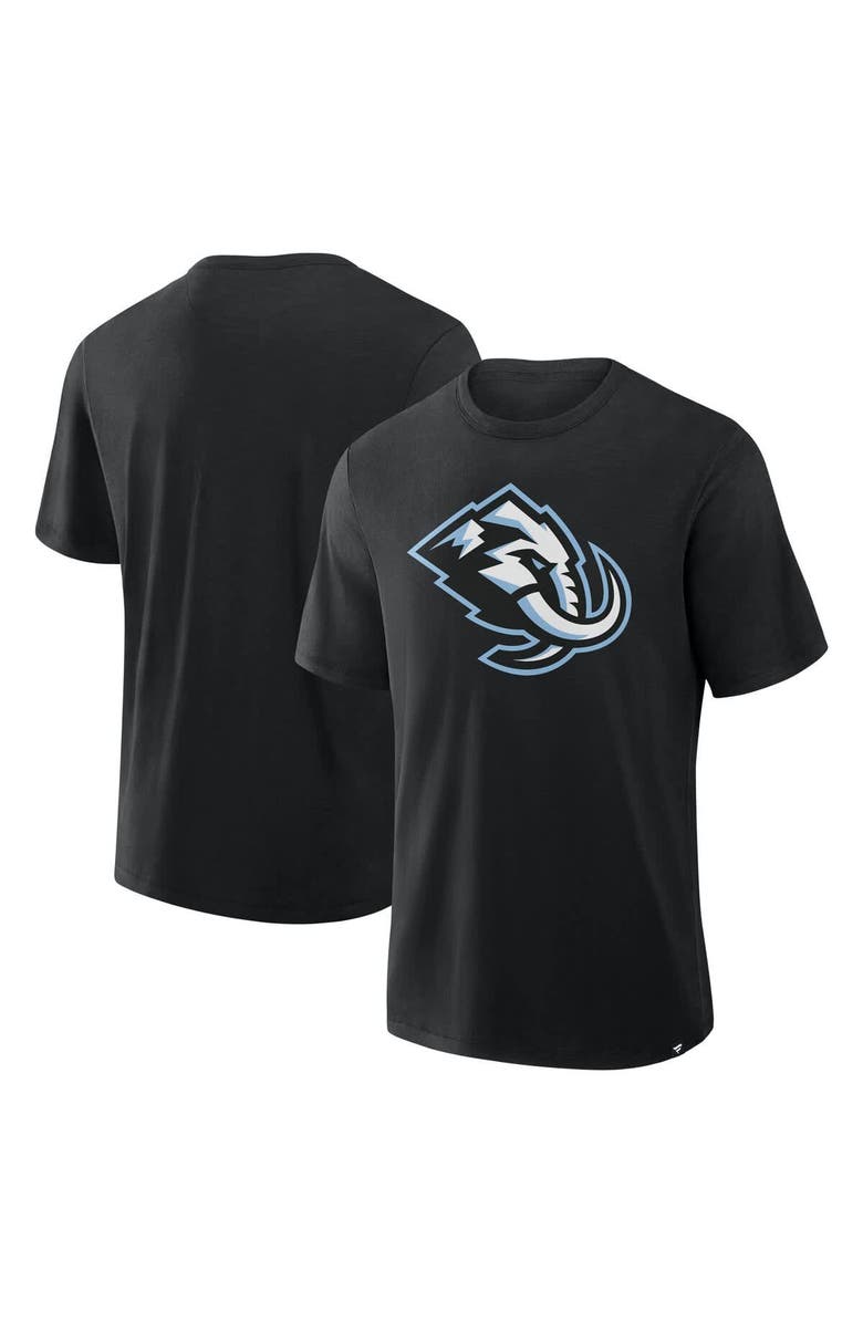 FANATICS Men's Fanatics Black Utah Mammoth Primary Logo Stadium Slub T-Shirt, Main, color,