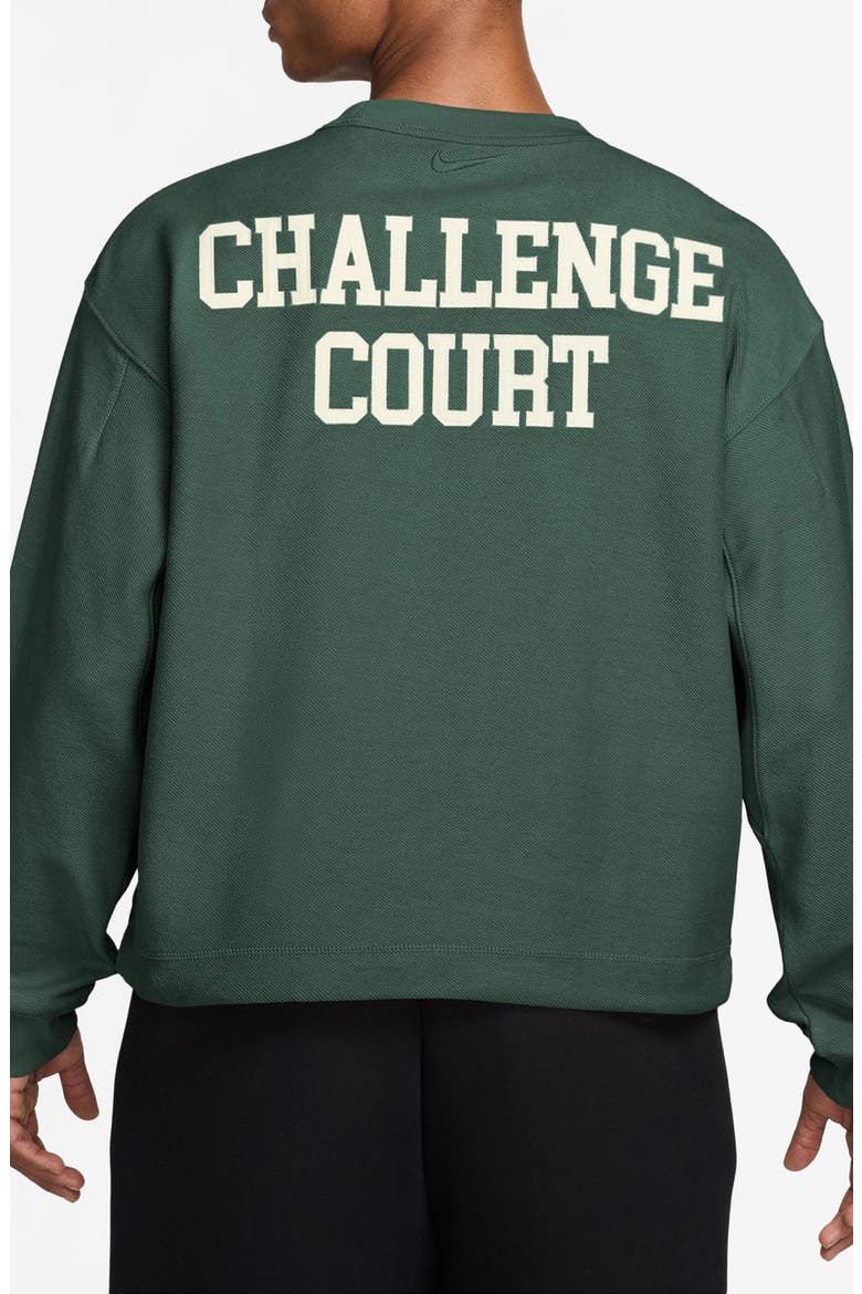 Club Rules Fleece Crewneck Sweatshirt, Alternate, color, FIR/ SAIL