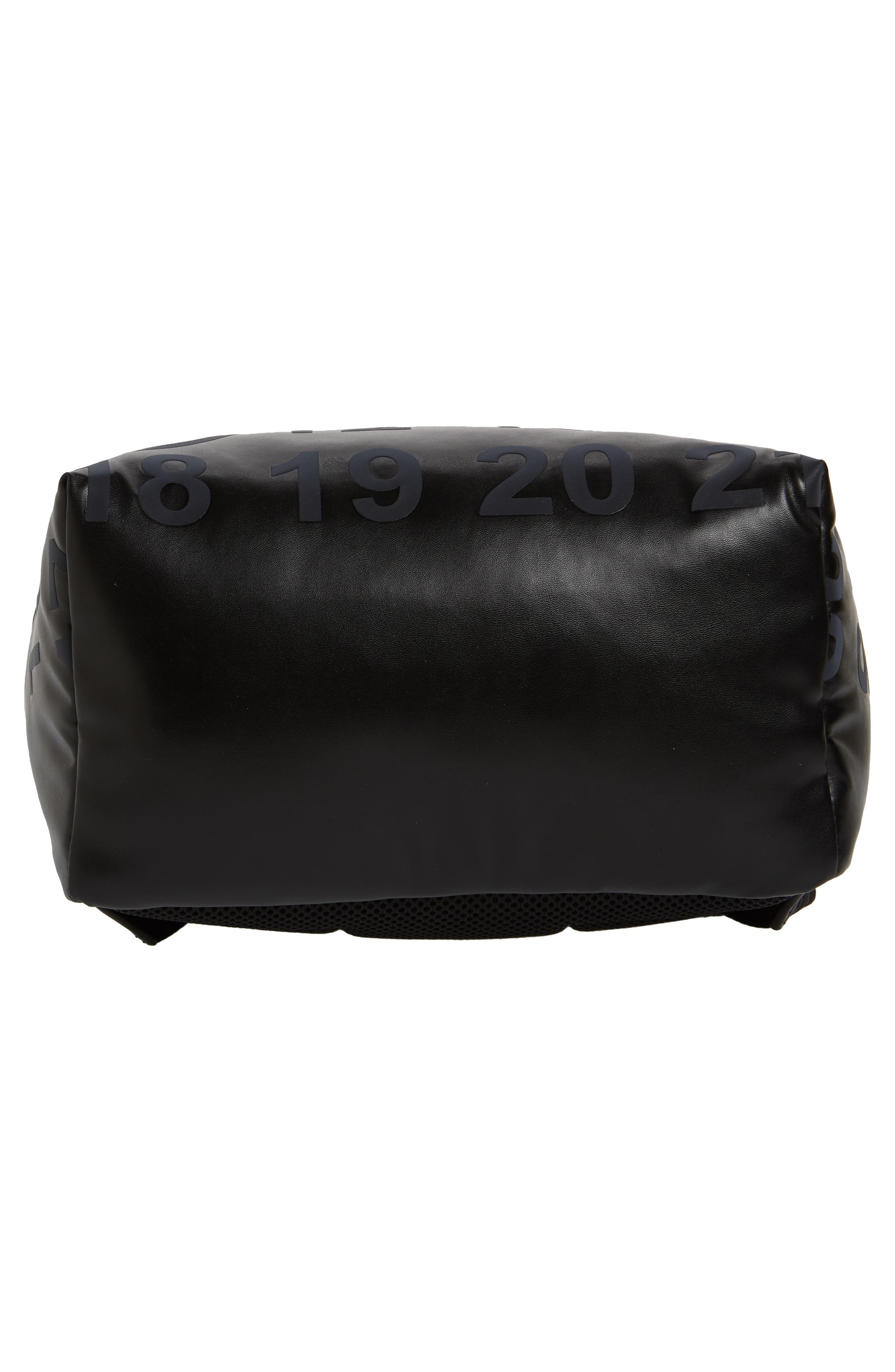Maison Margiela Medium Number Print Faux Leather Backpack, Alternate, color, 