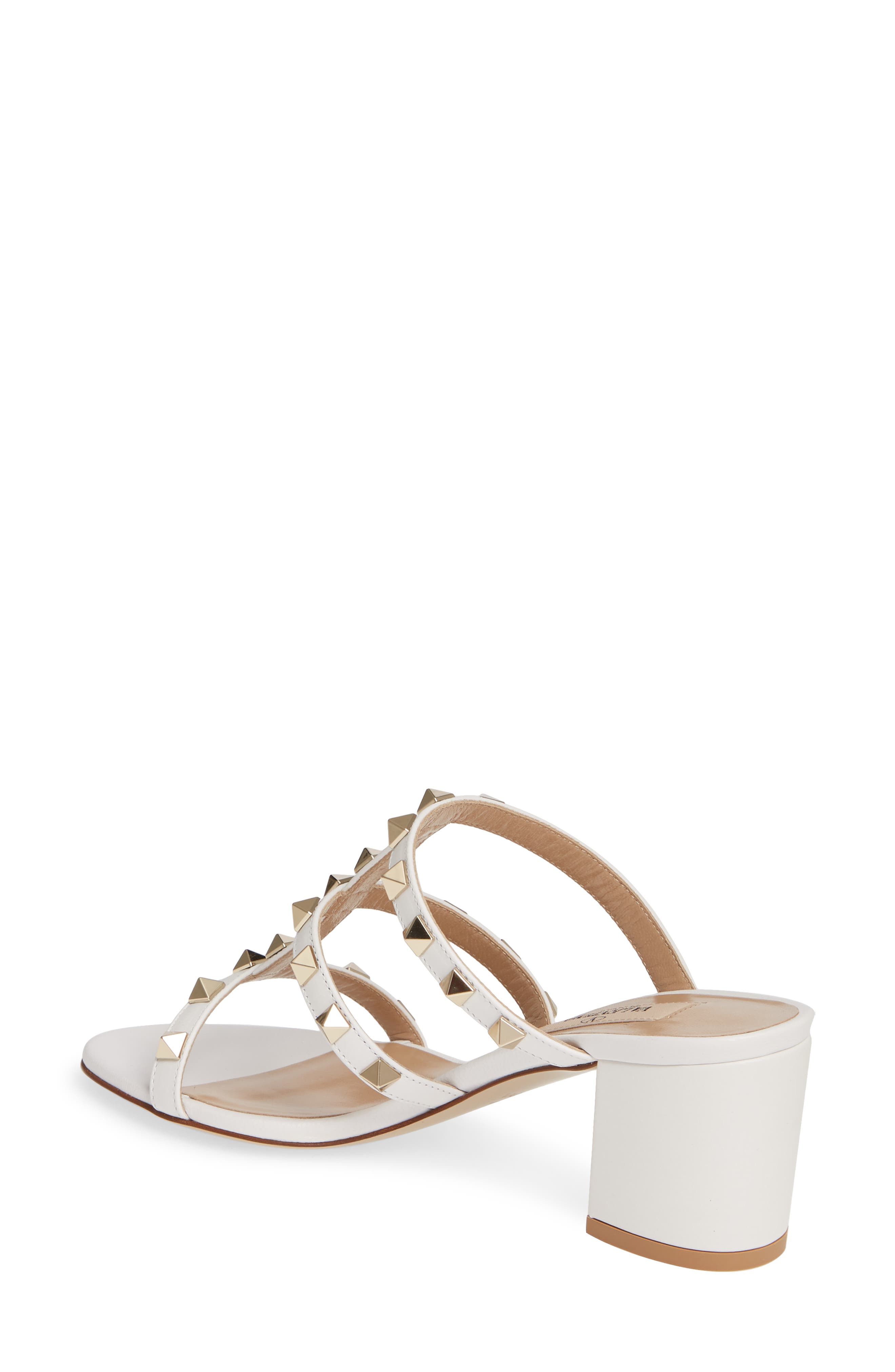 Valentino Garavani Rockstud Slide Sandal, Alternate, color, 