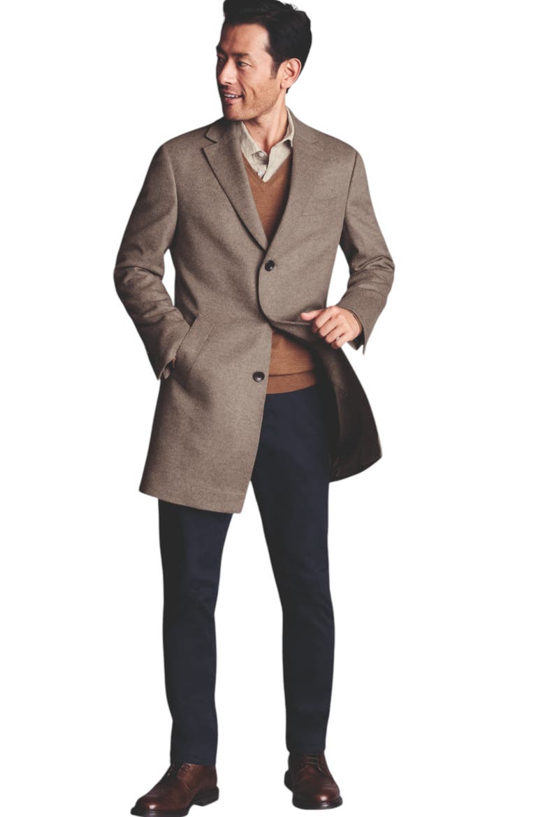 Pure Wool Overcoat, Alternate, color, Oatmeal