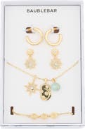 BaubleBar Celestial 4-Pack Earrings, Necklace & Bracelet Set