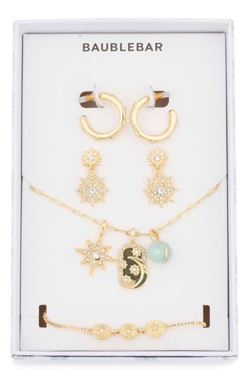 Baublebar Celestial 4-pack Earrings, Necklace & Bracelet Set In Transparent