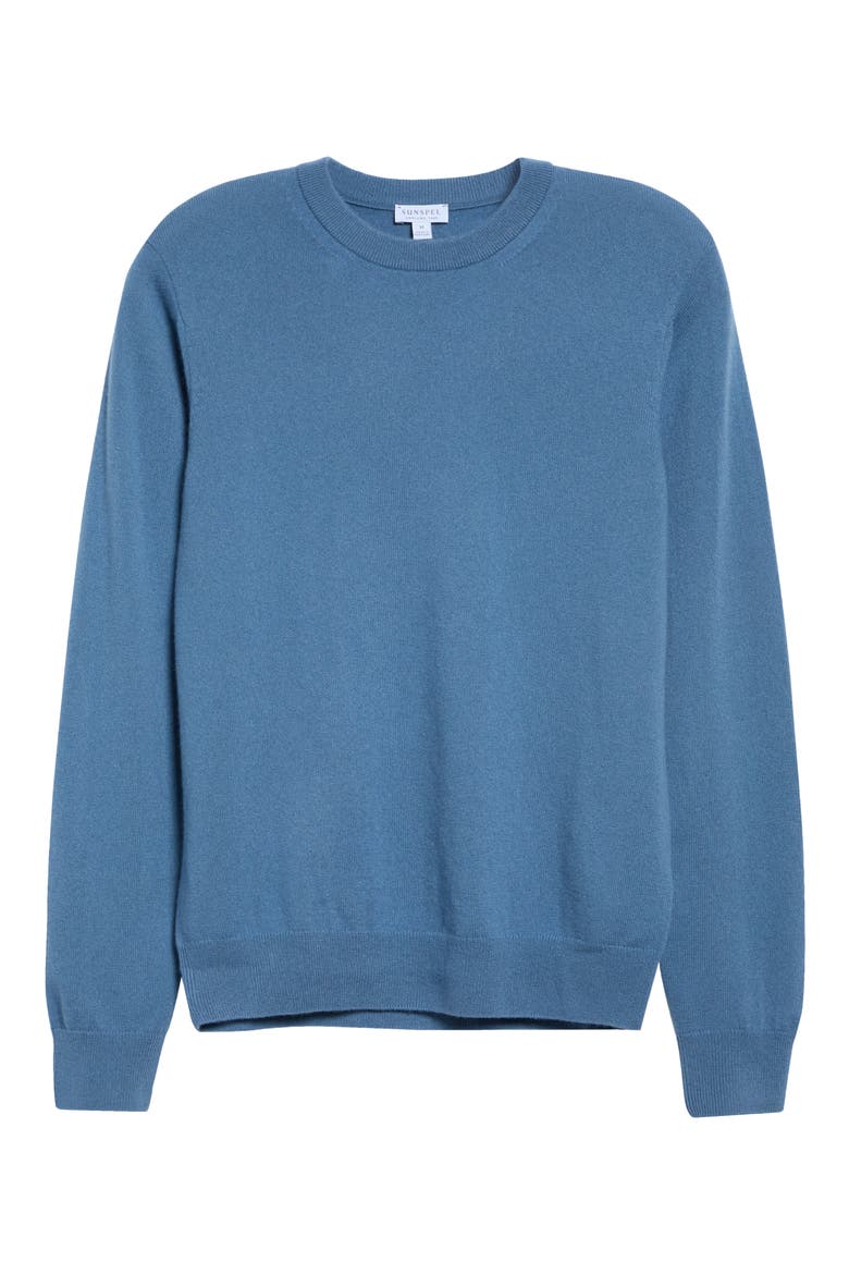 Cashmere Crewneck Sweater, Main, color, POWDER BLUE26