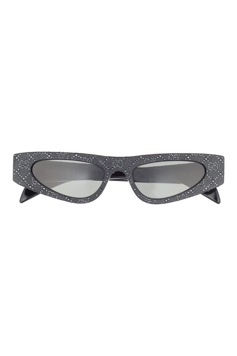 52mm Cat Eye Sunglasses, Main, color, BLACK BLACK GREY