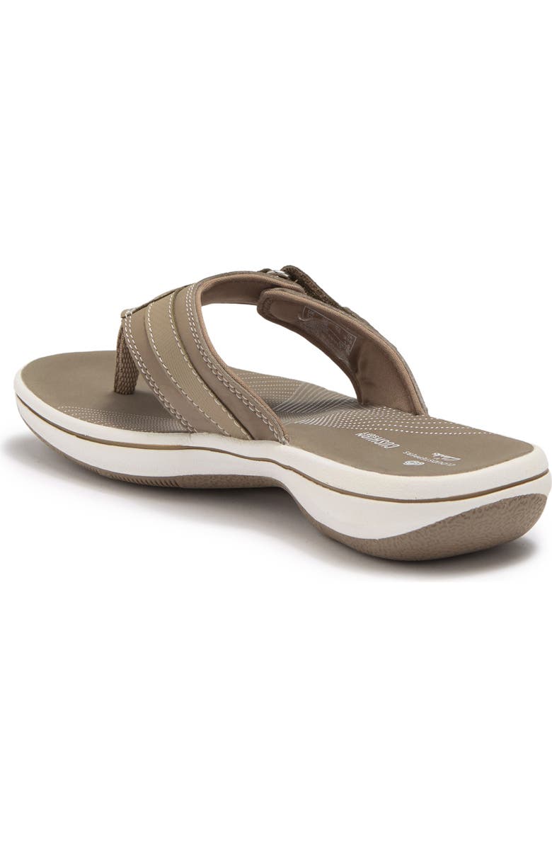 Clarks<sup>®</sup> Clarks Breeze Sea Cushioned Flip-Flop Sandal, Alternate, color, Taupe