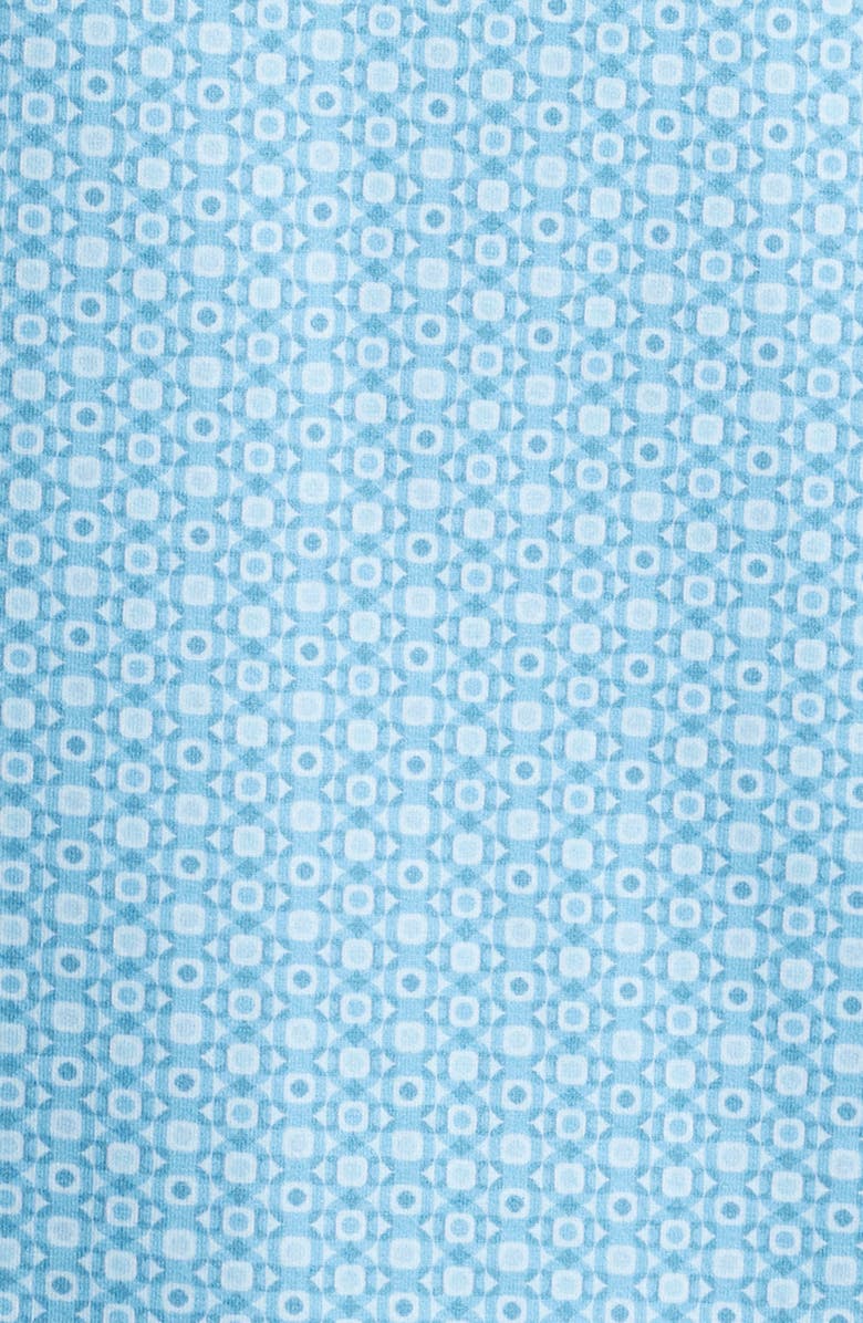 Bugatchi Vance OoohCotton<sup>®</sup> Geo Print Polo, Alternate, color, Azure