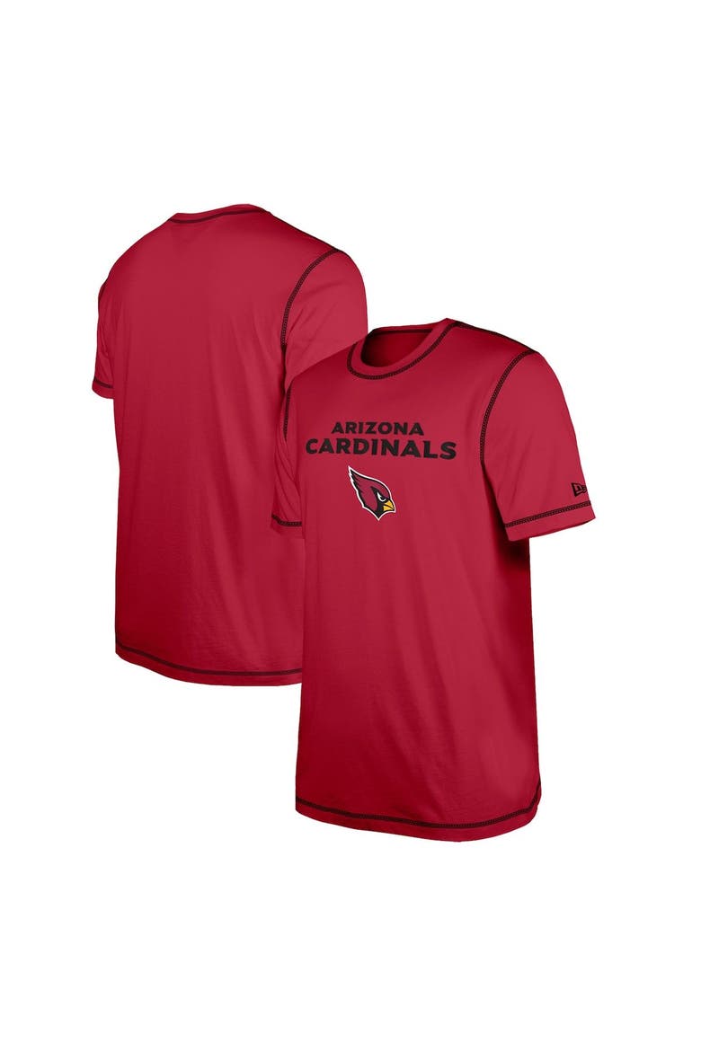 Men's New Era  Cardinal Arizona Cardinals Third Down Puff Print T-Shirt, Main, color, Cardinal