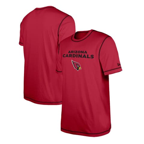 Men's New Era  Cardinal Arizona Cardinals Third Down Puff Print T-Shirt