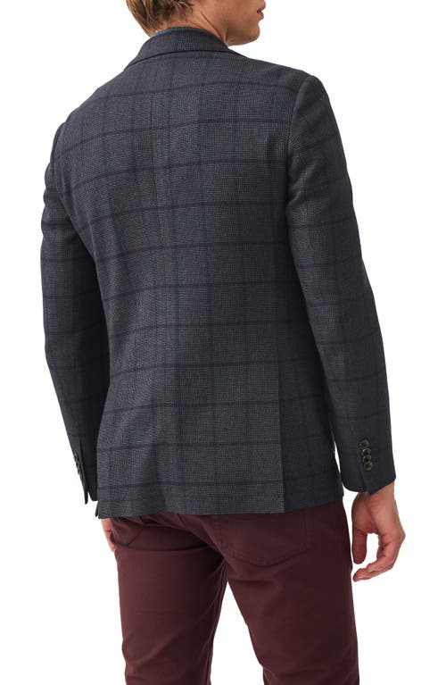 Rodd & Gunn Campbell Point Windowpane Plaid Sport Coat In Gray