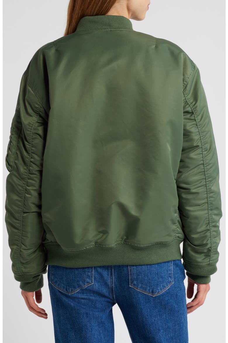 Nylon MA-1 Flight Jacket, Alternate, color, SAGE