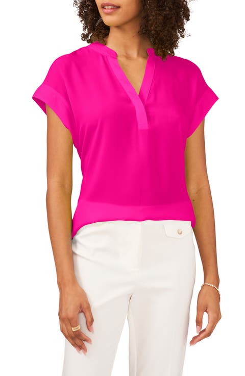 Split Neck Georgette Blouse