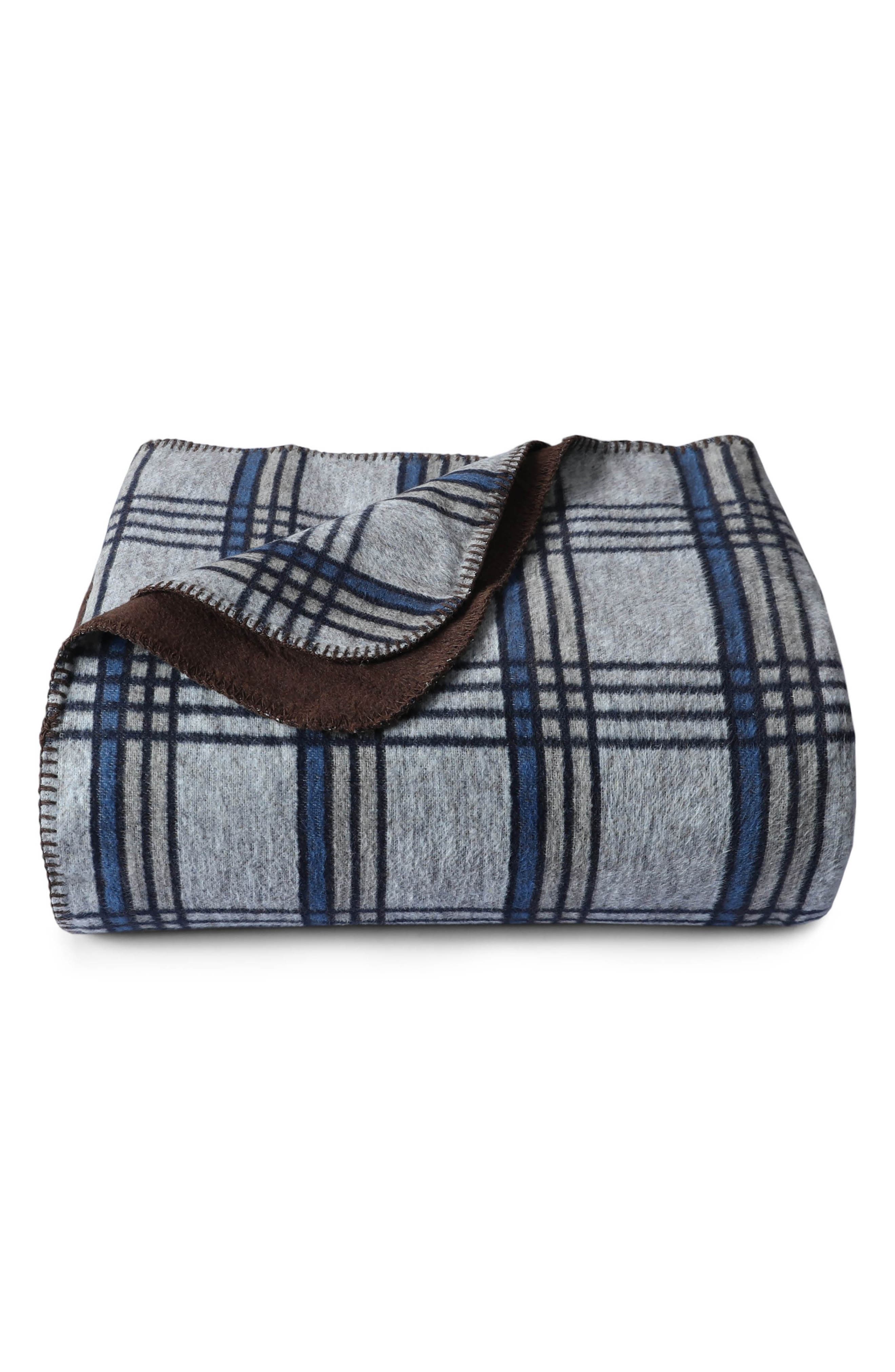 Yarn Dyed Plaid Throw Blanket