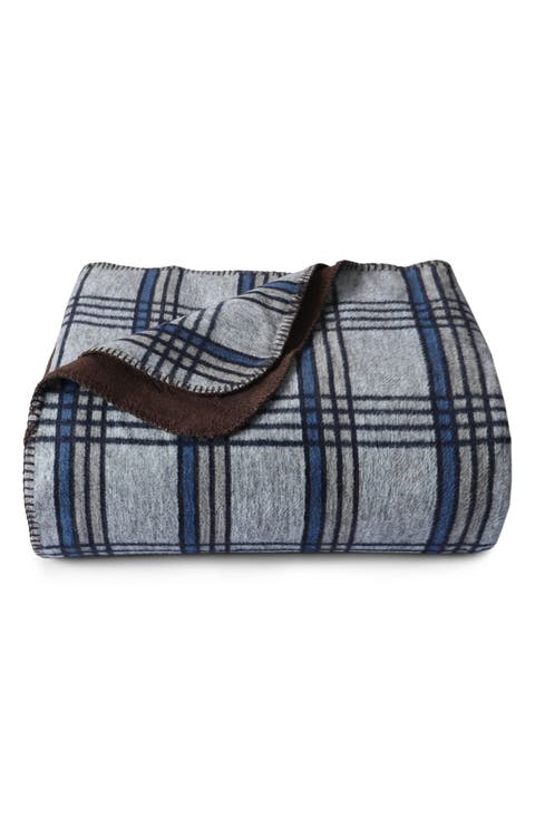 Yarn Dyed Plaid Throw Blanket