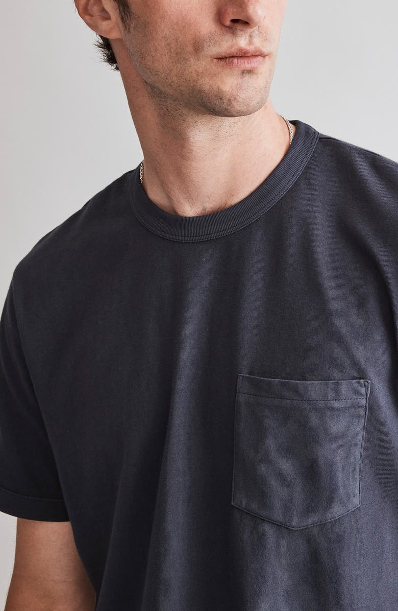 Madewell Allday Garment Dyed Pocket T-Shirt, Alternate, color, Storm Cloud