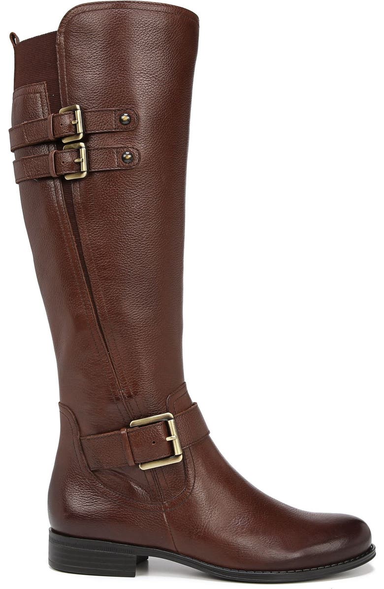 Naturalizer Jessie Knee High Riding Boot, Alternate, color, Chocolate Leather