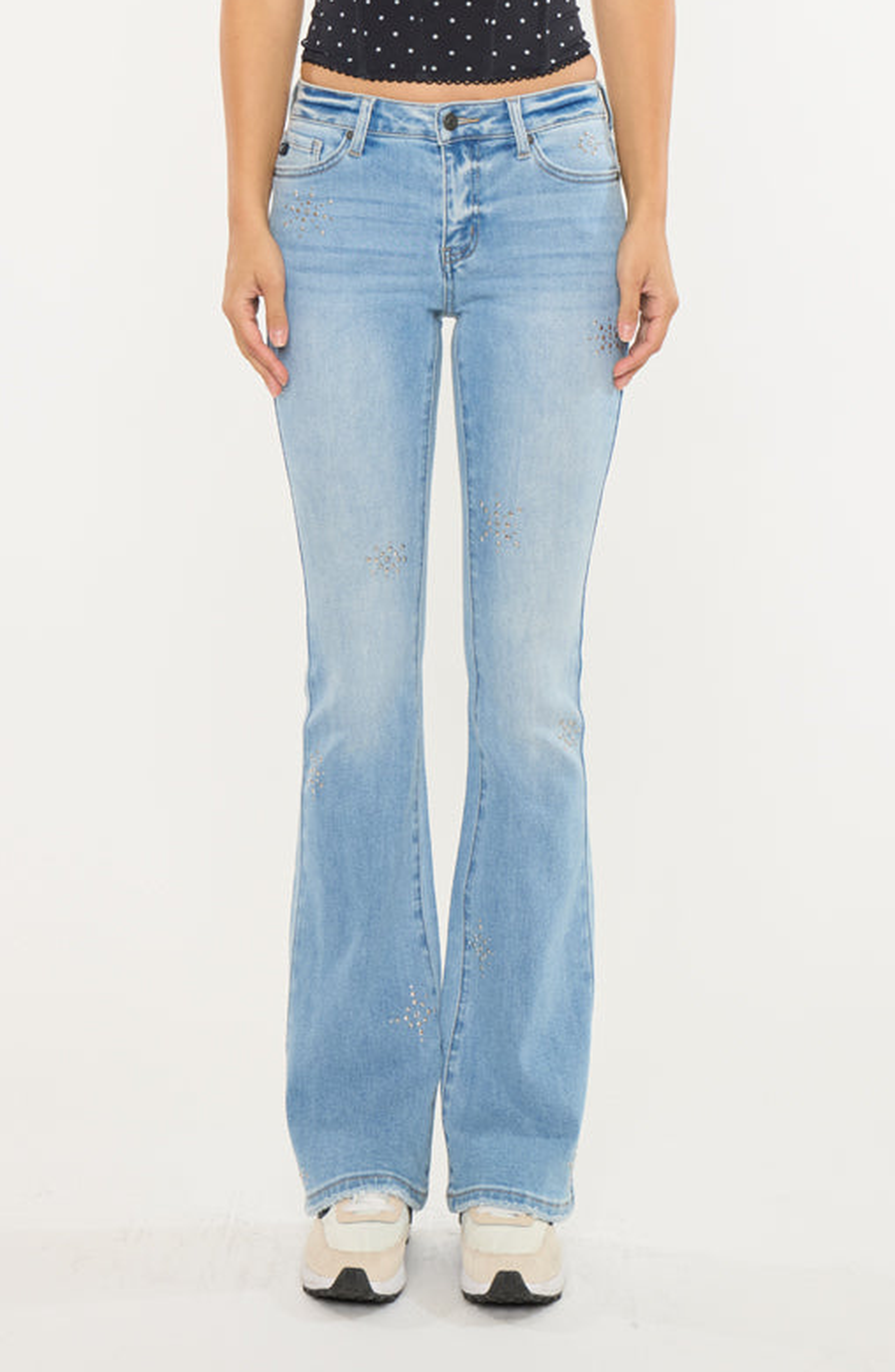 Estrella Mid Rise Flare Jeans