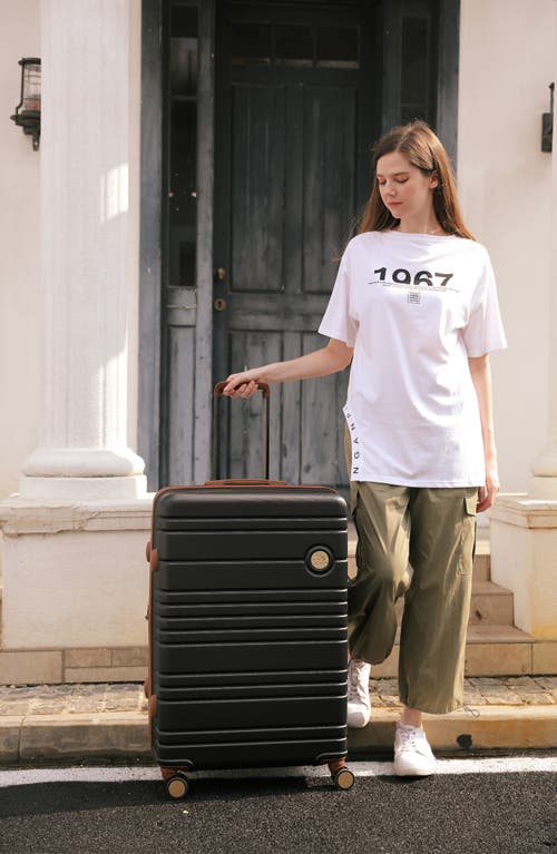 Miami Carry On Brickell 3-piece Hardside Spinner Luggage Set In Black