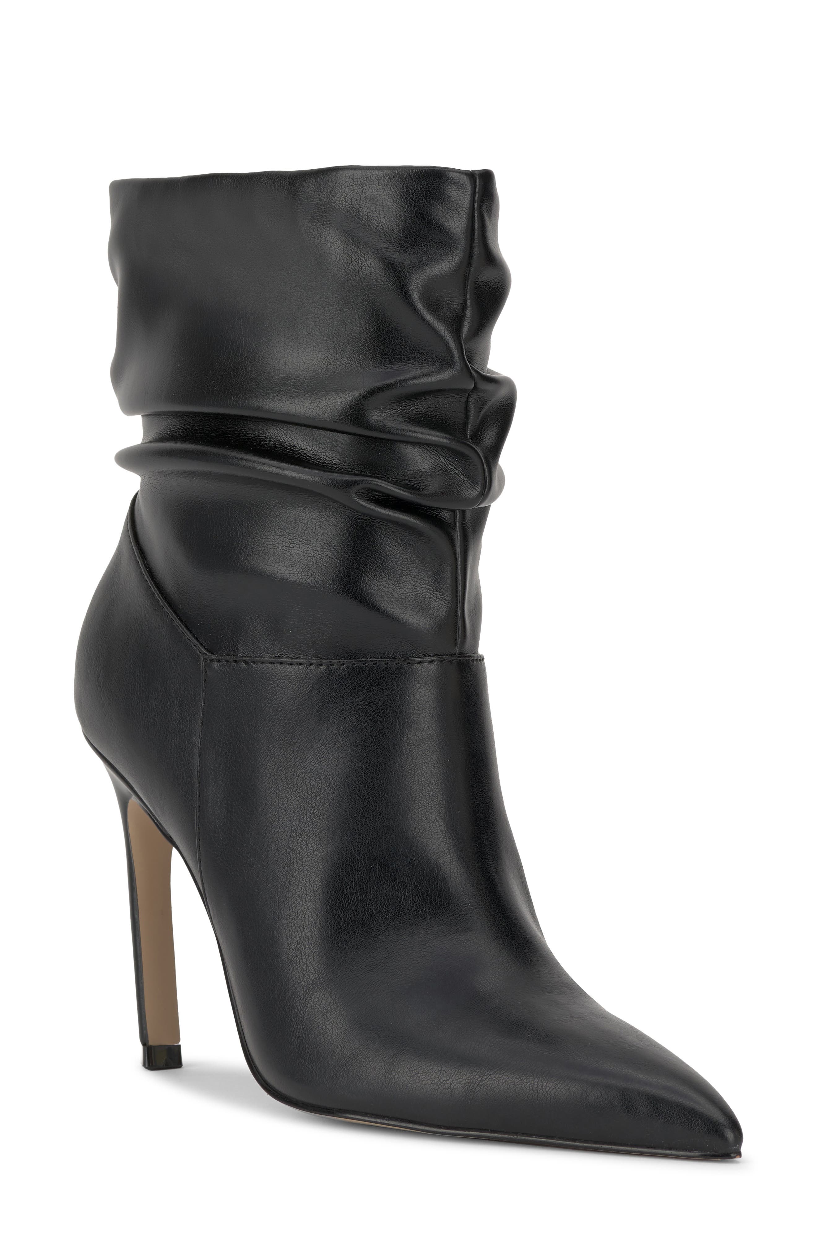 Jessica Simpson Welina Pointed Toe Bootie, Main, color, Black Strnpp
