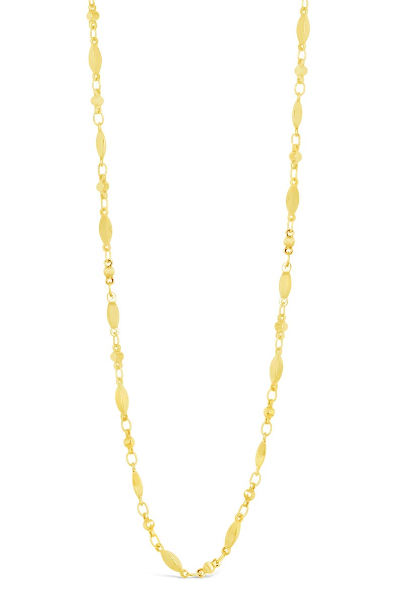 Sterling Forever Kenya Chain Link Necklace, Main, color, Gold