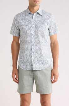 Bonobos Kenria Floral Slim Fit Short Sleeve Stretch Cotton Button-Up Shirt