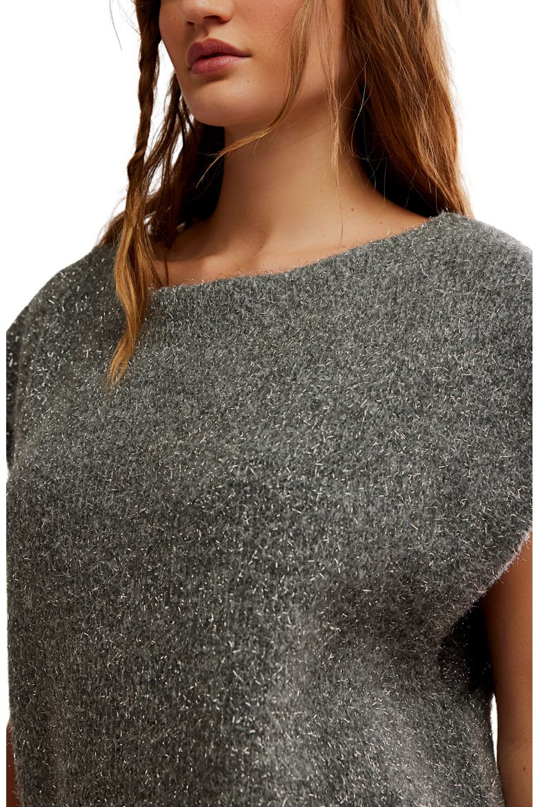 Talia Sweater Minidress, Alternate, color, CASTLE GREY COMBO