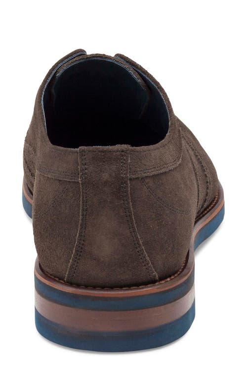 Johnston & Murphy Collection Ashford Wingtip Shoe In Dark Gray Suede