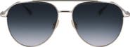 FERRAGAMO Gancini Evolution 61mm Aviator Sunglasses