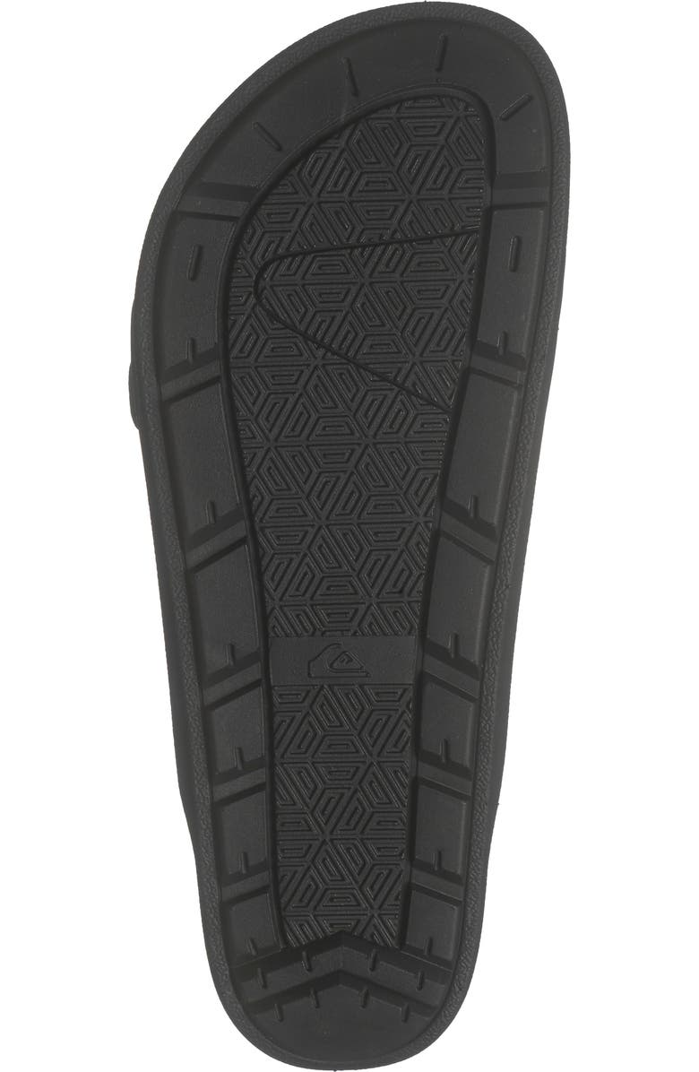 Quiksilver Deck Double Strap Slide Sandal, Alternate, color, Black