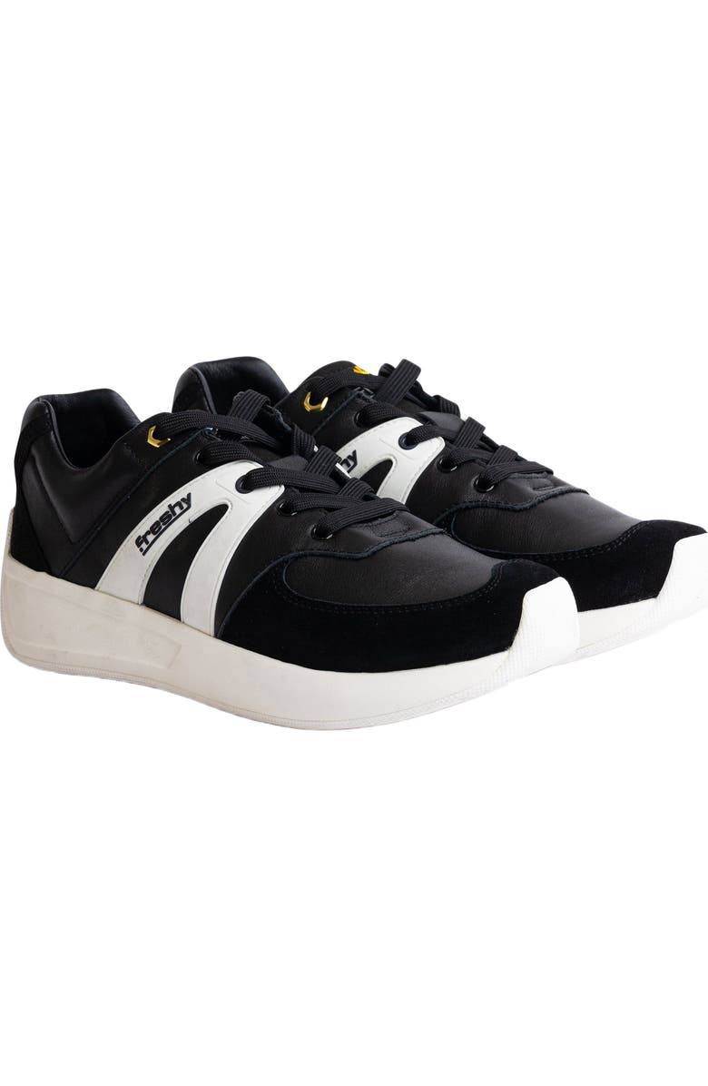 Freshy Supafly Nites Sneaker, Alternate, color, Black/White