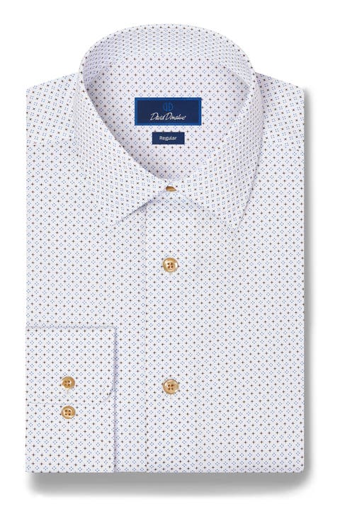 Regular Fit Micro Neat Print Dress Shirt
