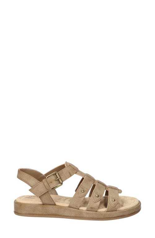 Easy Street Chirp Quarter Strap Gladiator Sandal In Taupe
