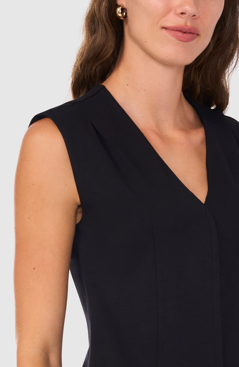 Halogen<sup>®</sup> V-Neck Ponte Knit Top, Alternate, color, Rich Black 060
