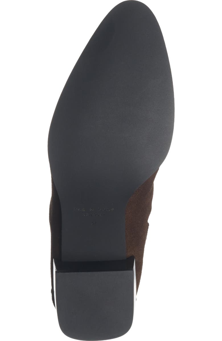 rag & bone Rylee Pointed Toe Bootie, Alternate, color, Mocha Suede