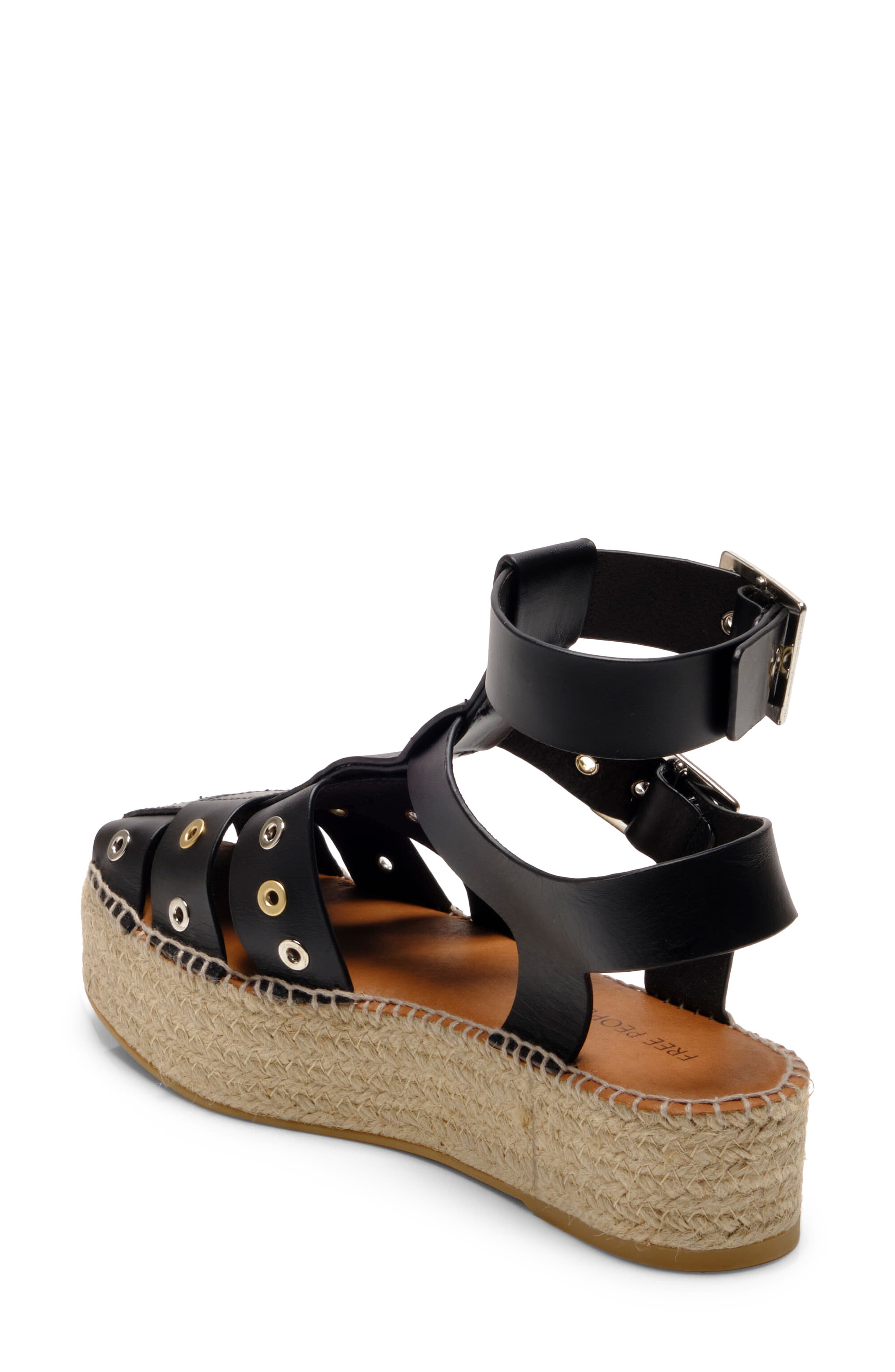 Free People Gable Glad Ankle Strap Espadrille Platform Sandal, Alternate, color, 