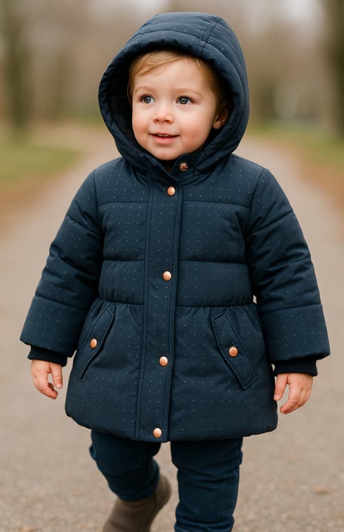 Rokka&rolla Kids' Starlight Winter Coat In Black
