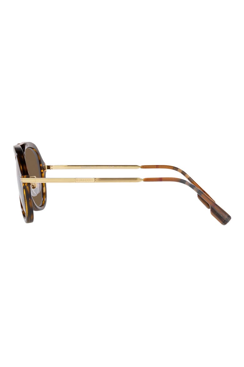 58mm Aviator Sunglasses, Alternate, color, DARK HAVANA