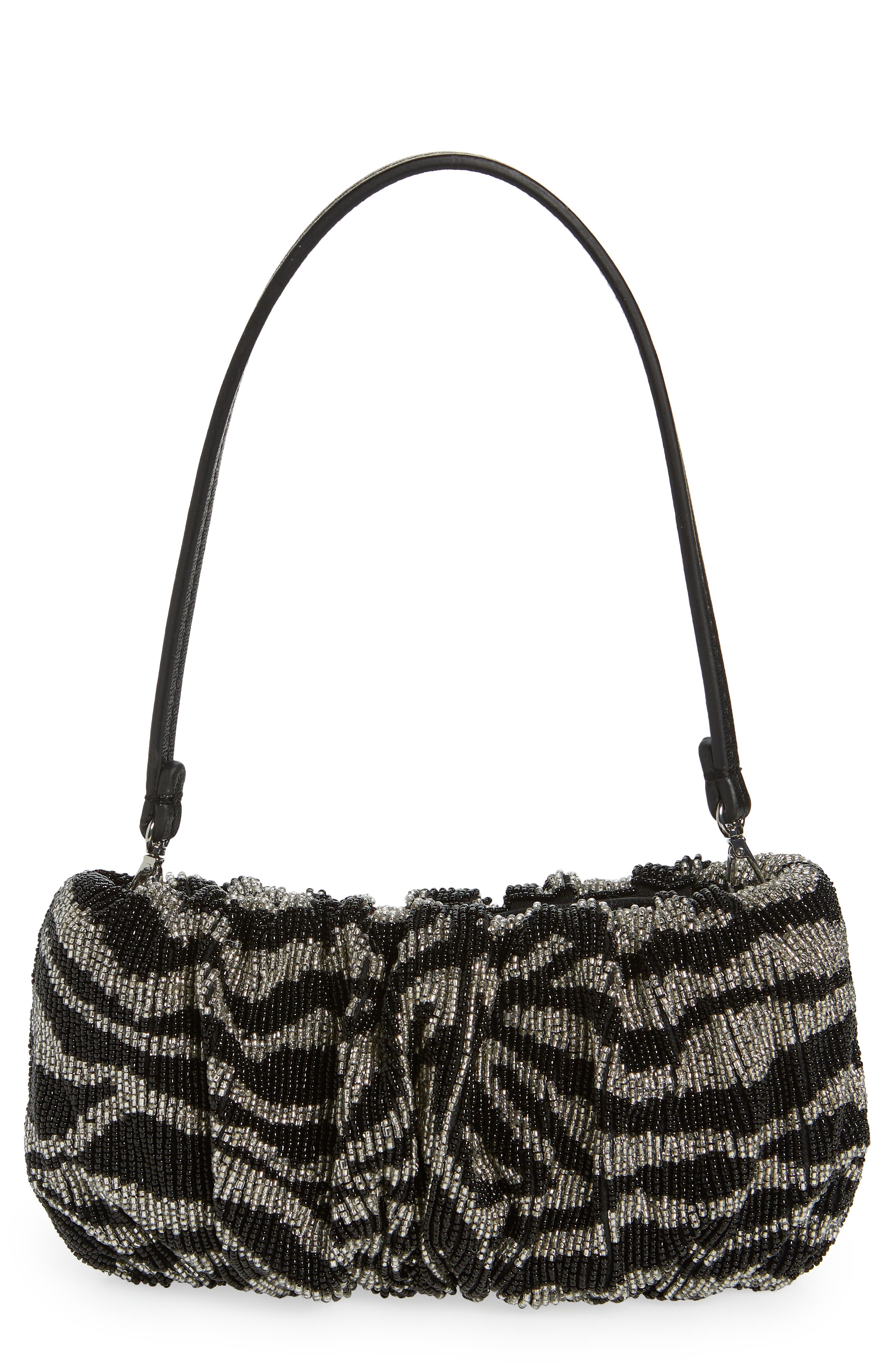 STAUD Beaded Bean Shoulder Bag, Main, color, 